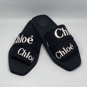 Chloe Woody Logo Slide Sandal size 37